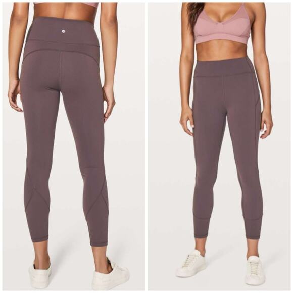 Lululemon in movement tights 7/8 vintage grape 2 - Picture 1 of 8